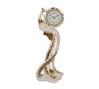 Lizhuzhuzs28 Accueil Horloge Grand-père en résine, horloges Debout Forme de Paon Décoration