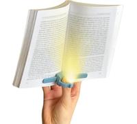 lizia - Lampe de lecture et liseuse LED rechargeable - Support de livre ergonomique à une main - Bleu