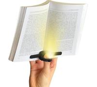 lizia - Lampe de lecture et liseuse LED rechargeable - Support de livre ergonomique à une main - Noir