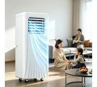 LJCSSD Climatiseur Portable 10 000 BTU/12 000 BTU, Ventilateur de Refroidissement avec déshumidificateur, télécommande, kit de fenêtre, unité AC oscillante pour Bureau à Domicile 12000BTU