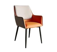 LJHFG63KUYT Chaises de cuisine nordique en cuir synthétique - Chaise moderne pour balcon, mariage, banquet, maison, tabouret de petit déjeuner (blanc)