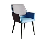LJHFG63KUYT Chaises de cuisine nordique en cuir synthétique - Chaise moderne pour balcon, mariage, banquet, maison, tabouret de petit déjeuner (gris clair)