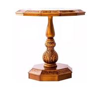 LJHFG63KUYT Tables Basses Table d'appoint Vintage de Style campagnard, Sculptures colonnes Romaines peintes à la Main, dodécagonal, for canapé Bout De Canapé