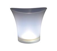 ljhnba Les seaux à Glace Lumineux à LED discothèque allument Le Seau à bière Champagne Whisky matériau PP adapté Seau à Glace éclairé intérieur et extérieur