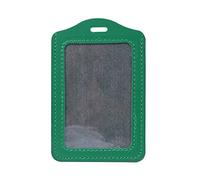 ljhnba Porte-Cartes de Travail en Cuir avec fenêtre d ' Identification, 10 Couleurs, pour étui, Badge, Couverture Verticale de Passeport et Ensemble d ' étiquettes de Bagages