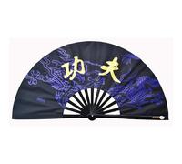 LJISEHG Éventail de Kung Fu Tai Chi en os de bambou, 33cm, danse de Style chinois