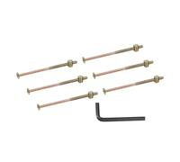 LJISEHG Kit de 8 boulons et écrous for lits superposés, plusieurs tailles, capuchon à douille hexagonale, têtes de lit, chaises(M6x120mm)
