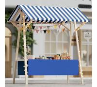 LJYKBFL Stand de Vente Pliable avec auvent résistant aux intempéries, Chariot de Restauration ambulante pour la Vente de Limonade, de Glaces et de Hot-Dogs.