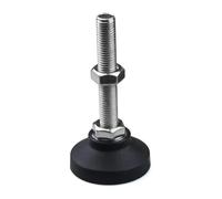 LKAMCBZMF Niveleurs de Meubles Pieds de nivellement, Pieds De Nivellement Meubles Réglables SS304, 4 Pièces, Base Pivotante M8 M10 M12 50mm(D50xm10x100mm)