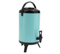 LKHDONG Fût isotherme en acier inoxydable de 10 l, fontaine à eau chaude et froide en acier inoxydable avec robinet, récipient de boisson isolé, distributeur de boissons pour café, lait froid, eau