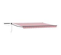 LKJephalotrop e Store électrique 4,5 x 3 m avec panneau solaire et télécommande - Auvent extensible à bras articulé avec manivelle et cadre en aluminium - Protection solaire moderne pour terrasse