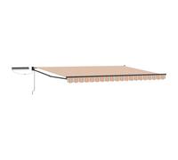 LKJephalotrop e Store électrique à bras articulé 4 x 3 m avec panneau solaire et télécommande, store à cassette motorisé en aluminium polyester, protection solaire, terrasse, jardin, balcon