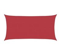 LKJephalotrop e Voile d'ombrage 160 g/m² rouge 2 x 3,5 m en polyéthylène haute densité - Voile d'ombrage rectangulaire perméable à l'air et robuste - Filet d'ombrage pour jardin, terrasse, balcon