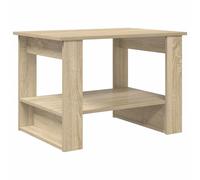 LKJephalotrop Table basse en chêne Sonoma 72 x 50 x 50 cm | Table de salon compacte avec compartiment de rangement supplémentaire pour magazines et télécommande. Surface facile
