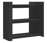 LKJephalotrop Table console noire 100 x 35 x 90 cm | Étagère fine pour le salon et le couloir : espace de rangement ouvert pour décorer avec une profondeur étroite et une