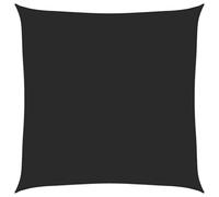 LKJephalotrop Voile d'ombrage carré 4 x 4 m en polyéthylène haute densité 160 g/m² - Respirant - Pour jardin, terrasse, balcon et camping - Bâche robuste avec cordes de fixation - Noir