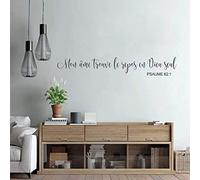 LKJHGU Mur chrétien Mon âme Repose en Dieu Mur psaume Vinyle Stickers muraux versets de la Bible | Cuisine et Salle à Manger Stickers muraux Vinyle décor à la Maison