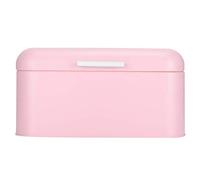 LKPOMI Boîte à Pain en Fer Rose avec Couvercle Plat, Mallette de Rangement de Cuisine Domestique Rétro, Bac à Pain en Métal, Conteneur Organisateur pour Comptoir de Cuisine