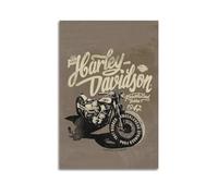 LKUHG Affiche Vintage Moto Harley Davidson Café Racer Affiche Décorative Peinture sur Toile Affiche Murale et Image d'Art Décoration Moderne pour Chambre à Coucher 40 x 60 cm