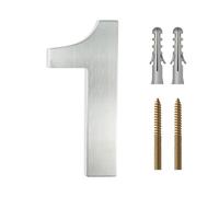 LKXHarleya 30cm Numéro d'adresse flottant, Argent 1 | Numéros de maison en acier inoxydable de grande taille pour l'extérieur : garage, portail, porte de rue, jardin, bureau