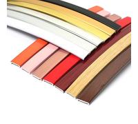 LKYJD Bande de Chant en Forme de U 5 m, Garniture de Bordure en placage Auto-adhésif en PVC, moulure de Garniture à décoller et à Coller, Bordure de Miroir Flexible(Red,20mm)