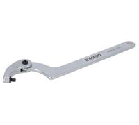 Llave de gancho ajustable de 150-230 mm con acabado cromado de 465 mm