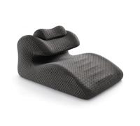 Llazsybz Anti Reflux Backrest Coussin Wedge Oreiller Triangulaire Support Dorsal Appui-tête Maintien Stable en Position Semi- et Latérale avec Mousse à Mémoire, Gris Riz Chiné