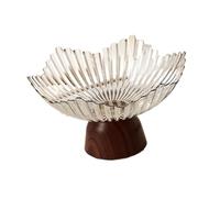 Llazsybz Coupe à Fruits sur Pied, Organiseur de Collations, Cadeau, Plateau à Fruits et élégant Plateau pour Aliments et Collations, Blanc clair