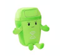 Llazsybz Coussin Recyclable Ludique Fabriqué en Coton PP Peluche Douce Oreiller pour Repos Poupée Éducative Sensorielle Adapté aux Enfants Chambre en Voiture, Vert