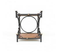 Llazsybz Étagère de Présentation en Bambou Étagère Décorative Présentoir Support Tablette Bambou Tissé Style Chinois Stable et Compacte pour Comptoirs Réduits