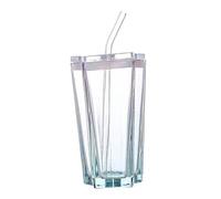 Llazsybz Tasse à Thé élégante En Verre de 300 Ml avec Couvercle, Format Portable, b