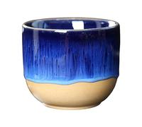 Llazsybz Tasses à Thé En Céramique, Mugs à Café 150 Ml, Faits Main, Motif Abstrait, Service à Thé En Porcelaine Sans pour Cappuccino, Expresso, Saké, Bleu