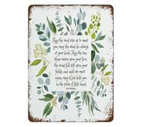 LLBOGRGGN Celtic Luck Metal Tin Sign Vintage Irish Blessing Wall-Art for Journey Home Pub Office Decor 8 X 12 inch