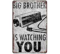 LLBOGRGGN Retro Joke Security Sign Smile Youre On Candid Camera Vintage Metal Tin Plaque for Door Garage 8 X 12 in