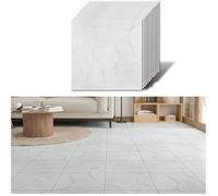 lle PVC Adhesive Sol Marbre Beige Carreaux Adhesif Cuisine Imperméable Carrelage Adhesif Sol Effet 30cm×30cm 12 Pièces SOLS PVC
