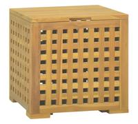 LLEZKBR Home tools-Boîte à corde en teck massif 40 x 40 x 40 cm