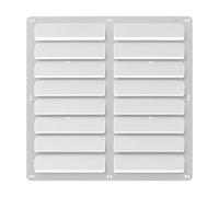 Lljsszr Déflecteur Climatisation Extérieur en Acier Galvanisé sans Outil Trous Prépercés pour Connseur Convient pour Mur Extérieur Patio, 58x58cm