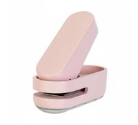 Lljsszr Perforatrice Papier Perforatrice Perforateur Poinçon Monotrou Fonctionnement à une Main Corps Métal Insert Plastique Collecteur Adaptée aux Étudiants, Rose