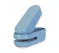 Lljsszr Perforatrice Papier Perforatrice Perforateur Poinçon Monotrou Fonctionnement à une Main Corps Métal Insert Plastique Collecteur Adaptée aux Étudiants, Bleu