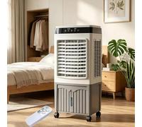 LLNWDNB Climatiseur Portable Refroidisseur d'air Évaporatif sans Fenêtre 45L Télécommande Refroidisseur de Marais Portable avec 3 Vitesses Oscillation 120° 12H Ventilateur pour Bureau Accueil A