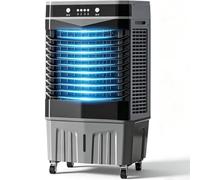LLNWDNB Refroidisseur Portable Climatiseur Mobile sans Tuyau Refroidisseur Évaporatif 55L 3 Vitesses 3 Modes Oscillation 120° Climatiseur Industriel Rafraîchisseurs d'air pour Pièces 45 * 35 * 80cm