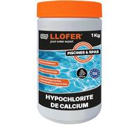 Llofer 1Kg Hypochlorite de Calcium granulés - Chlore Choc - Eau Verte & Trouble - chloration Choc Piscine
