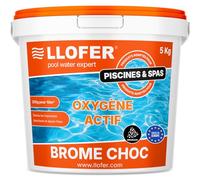 Llofer Brome Choc Spa Piscine - Re Activateur de Brome Spécial Spa - Poudre - Pot 5kg - Gamme Llofer
