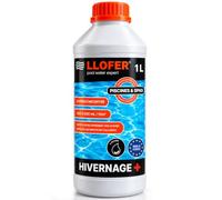 LLOFER - Produit d’Hivernage Piscine Super Concentré 1 L - Anti-Algues, Anti-Dépôts Calcaires et Anti-Moisissures - Hivernage Actif & Passif - Formule Liquide Non Moussante