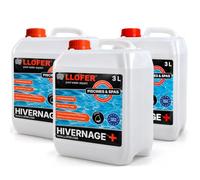 LLOFER - Produit d’Hivernage Piscine Super Concentré - Lot de 3 × 3 L (9 L) - Anti-Algues, Anti-Calcaire et Anti-Moisissures - Hivernage Actif & Passif - Non Moussant