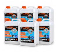 LLOFER - Produit d’Hivernage Piscine Super Concentré - Lot de 6 × 3 L - Anti-Algues, Anti-Calcaire et Anti-Moisissures - Hivernage Actif & Passif - Non Moussant