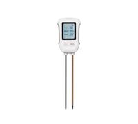 LLOOPK Testeur de Sol, Testeur de pH du Sol 3 en 1, thermomètre et humidimètre à écran LCD for Jardinage Fleurs Pot