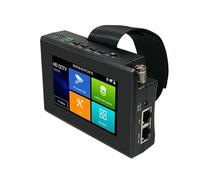 LLOOPK Testeur de vidéosurveillance, Testeur De Vidéosurveillance Caméra IP Ahd, Mini Moniteur 4k VGA IPC, Portable Poe, Test Câbles Cftv(IPC1800ADHCPlus)