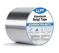 LLPT Aluminium Ruban Butyle 10cm x 5m Ruban D'étanchéité Imperméable