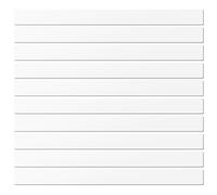 LLPT Étiquettes Magnétiques Effaçables 10 pièces Aimant inscriptible vierge Panneaux magnétiques réutilisables pour tableau blanc Couleur Blanc 5CM x 30CM (DMS21210WT)